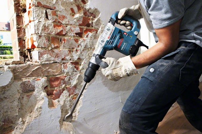 Removing Plaster To Expose Brick Wall Hire It 11kg Chipper - How To Remove Brick From A Wall