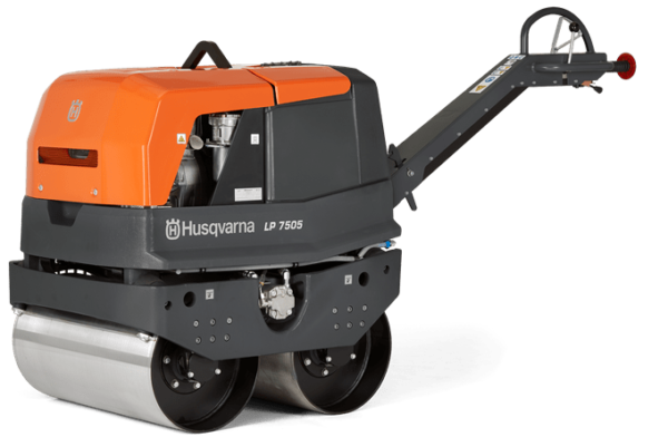 Husqvarna LP75 Double Drum Pedestrian Roller, Hatz Diesel