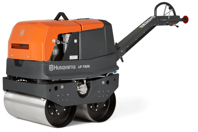 Husqvarna LP75 Double Drum Pedestrian Roller, Hatz Diesel